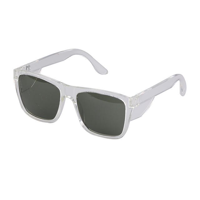 Tinted PC Lens Stylish Anti Scratch Safety Glasses with Side Shield
