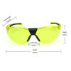 Hard Coated PC Yellow Tinted Lenses Night Vision Safety Glasses