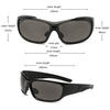 Full Frame UV400 Anti Glare Polarized Sports Fishing Sunglasses