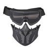 Detachable Tactical Face Shield Mask Protective Ballistic Goggles
