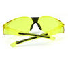 Hard Coated PC Yellow Tinted Lenses Night Vision Safety Glasses